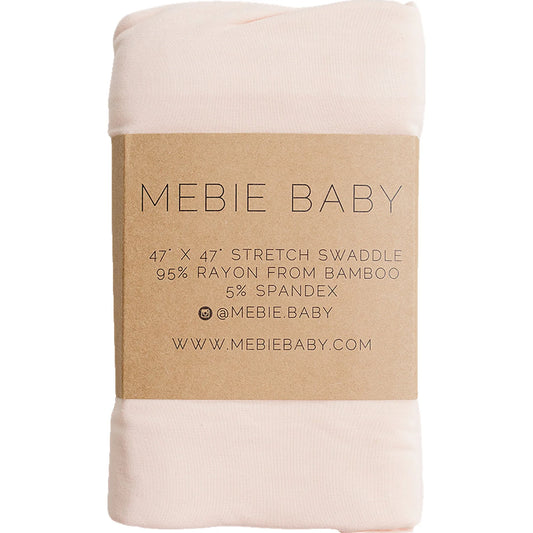 Pre Order - Mebie Baby - Peach Bamboo Stretch Swaddle