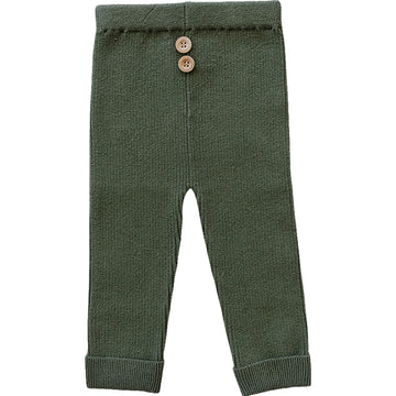 Mebie Baby - Olive Knit Leggings