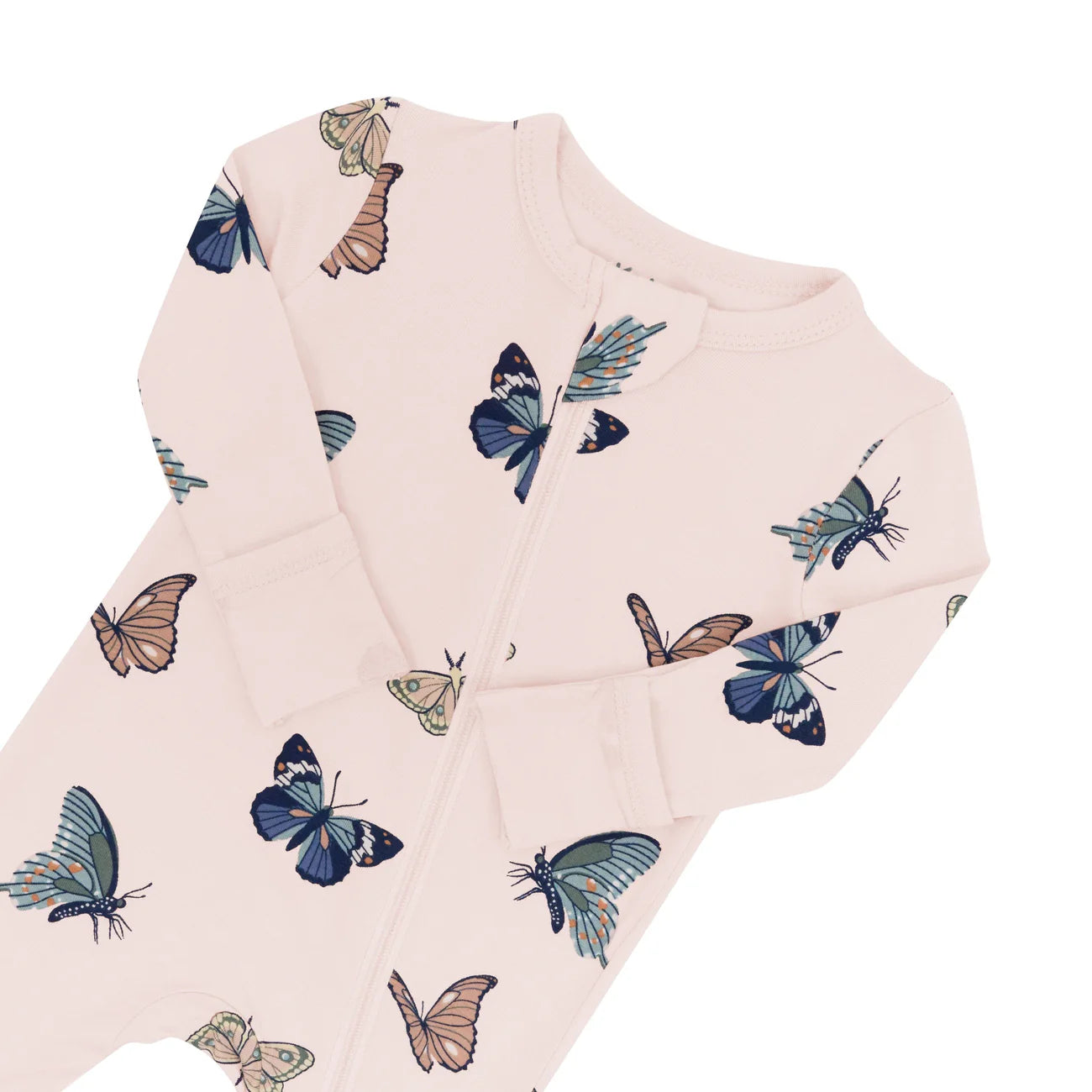 Kyte Baby - Zippered Romper in Blush Butterfly