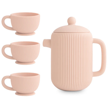 Mushie - Silicone Tea Play Set - Blush