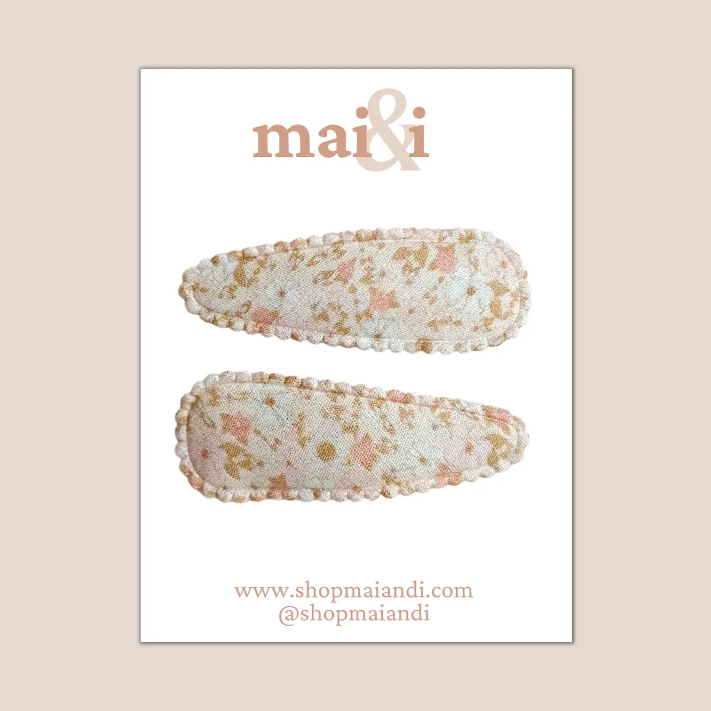 Mai & I - Blush Florals Clip Set