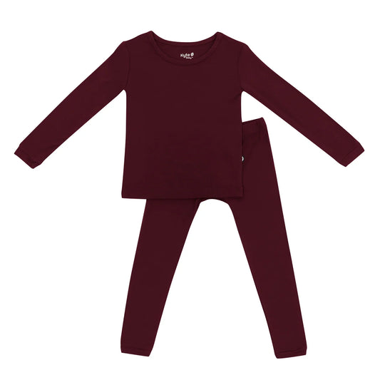 Kyte Baby - Long Sleeve Pajamas in Burgundy