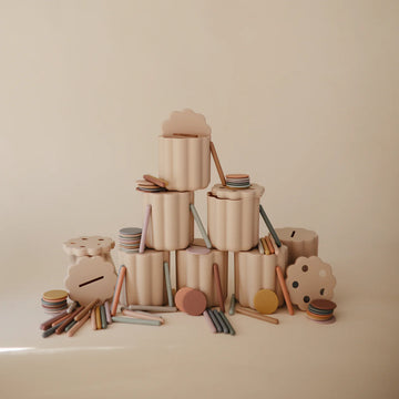 Mushie - Coin & Tube Sorting Set