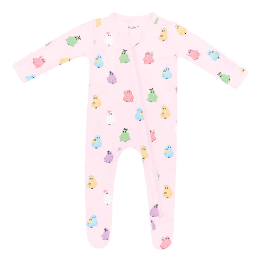 Kyte Baby - Zippered Footie in Pastel Ghost
