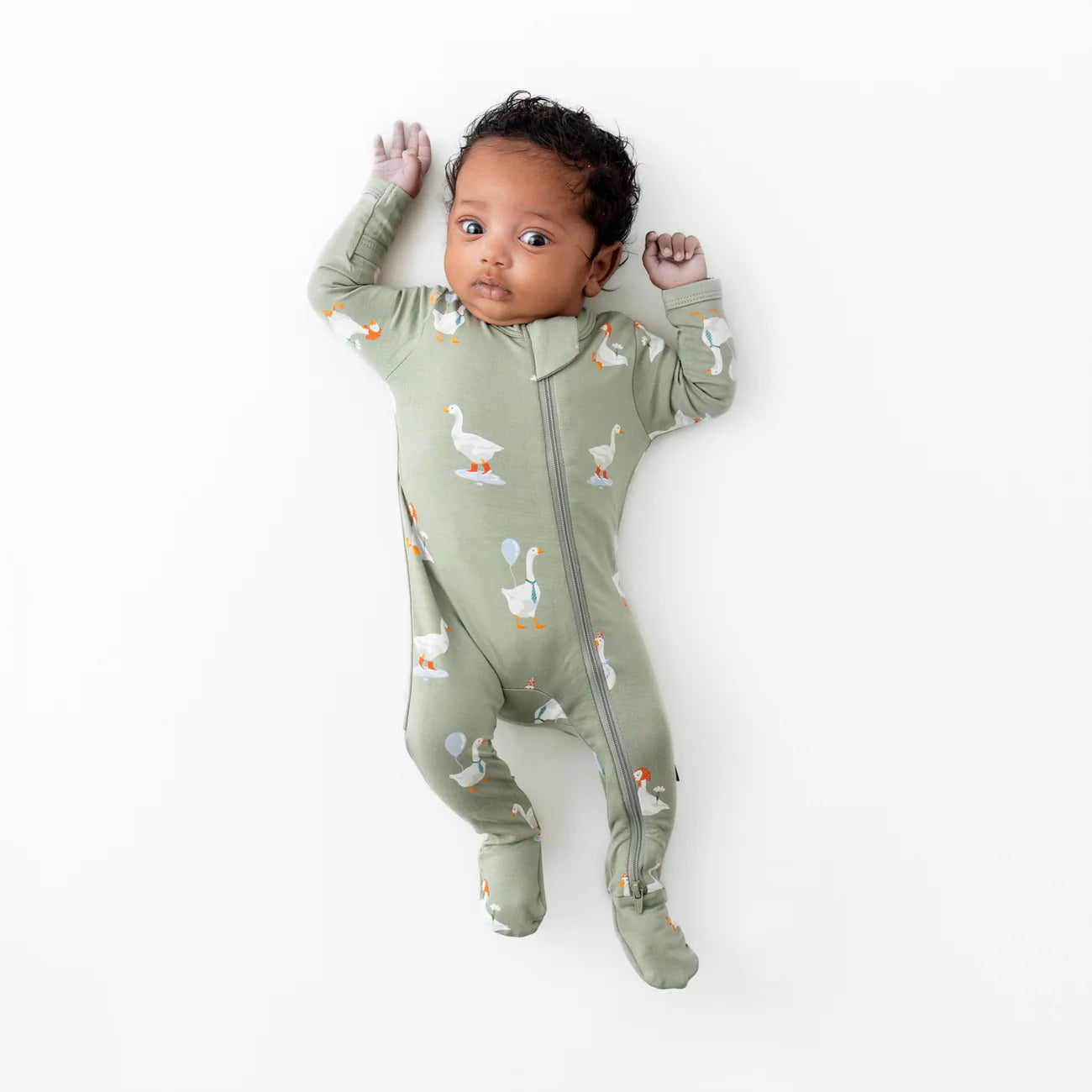 Kyte Baby - Zippered Footie in Silly Goose