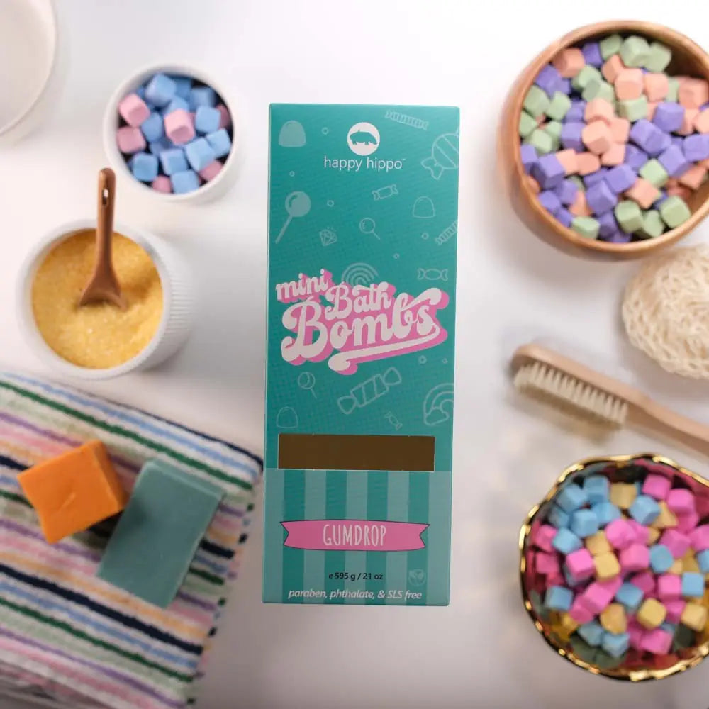 Happy Hippo - Gumdrop Mini Bath Bombs - Box