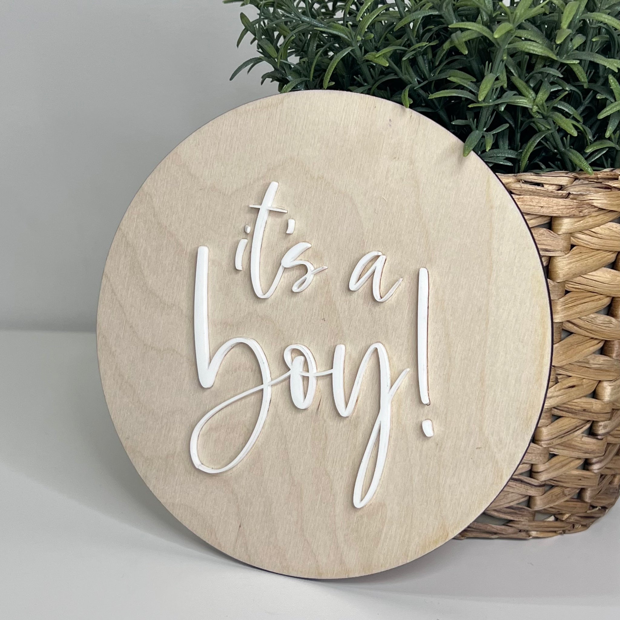 Sawdust & Stain - It’s a boy sign