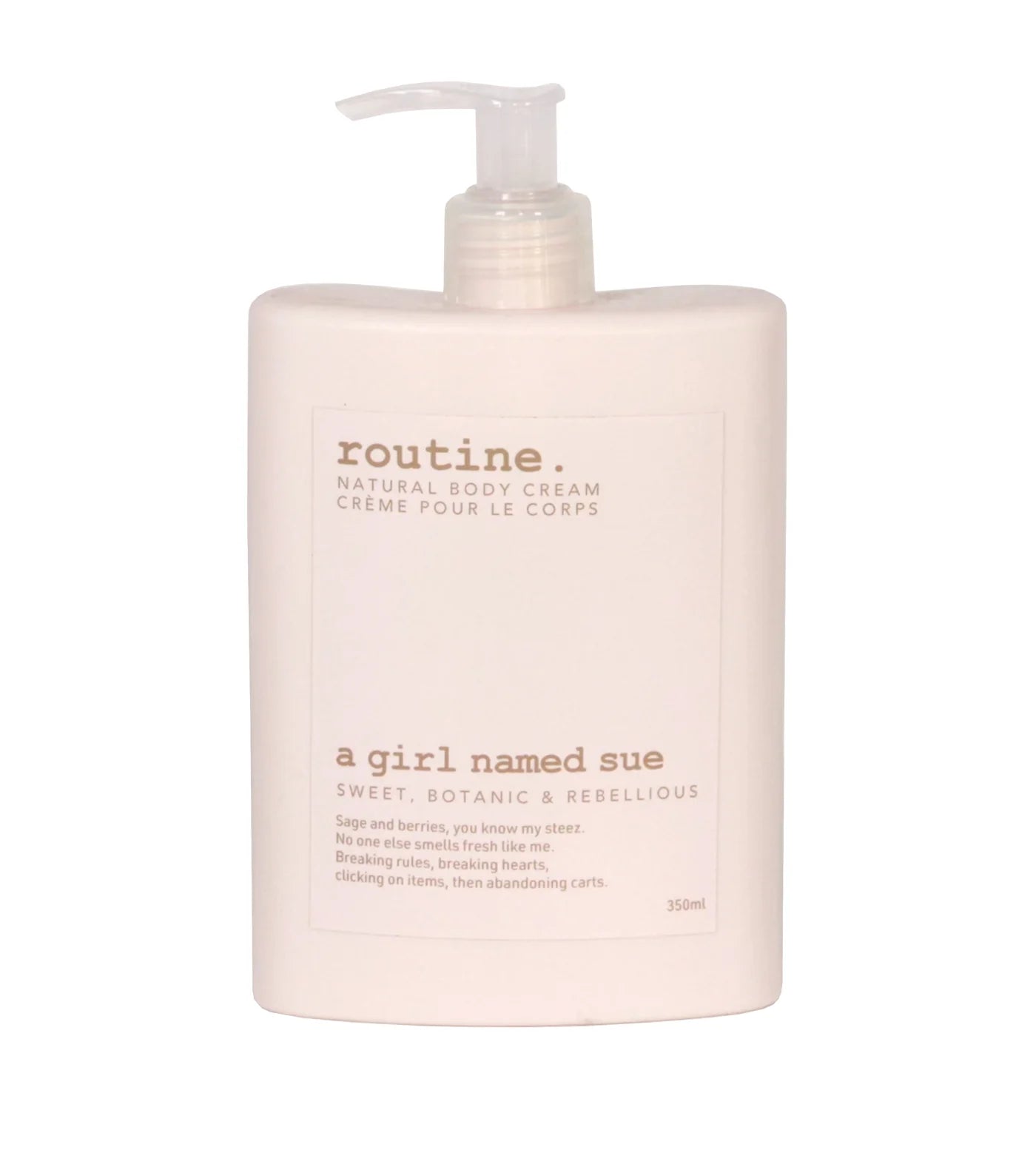 Routine - A Girl Named Sue Natural Body Cream