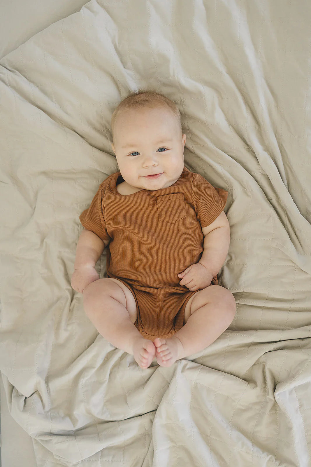 Mebie Baby - Bamboo Quilt - Oatmeal