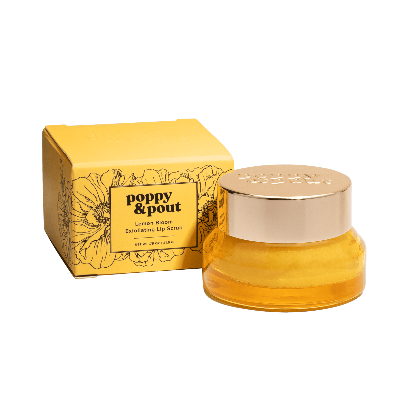 Poppy & Pout - Lemon Bloom Lip Scrub