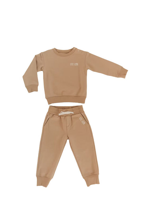 Little Aspen Baby - Latte Jogger Set