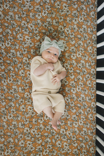 Mebie Baby - Magnolia Muslin Crib Sheet