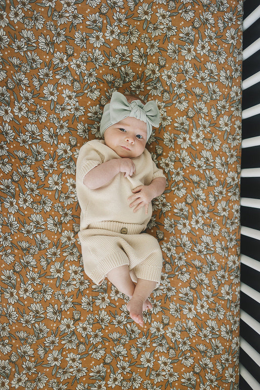 Mebie Baby - Magnolia Muslin Crib Sheet