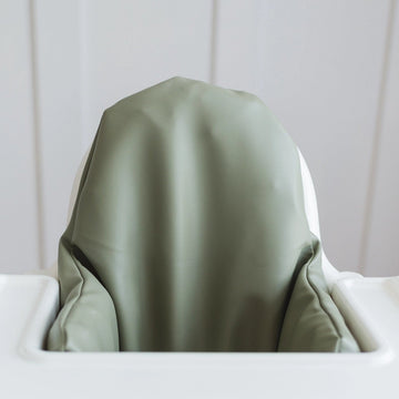 Olive Vegan Leather Cover + Cushion - Ikea Antilop