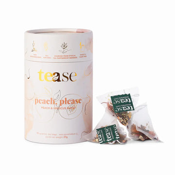 Tease Wellness - Peach Please: Hydration + Skin Support Wellness Tea Blend