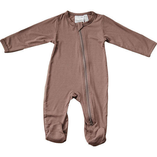 Mebie Baby - Plum Bamboo Zipper Sleeper