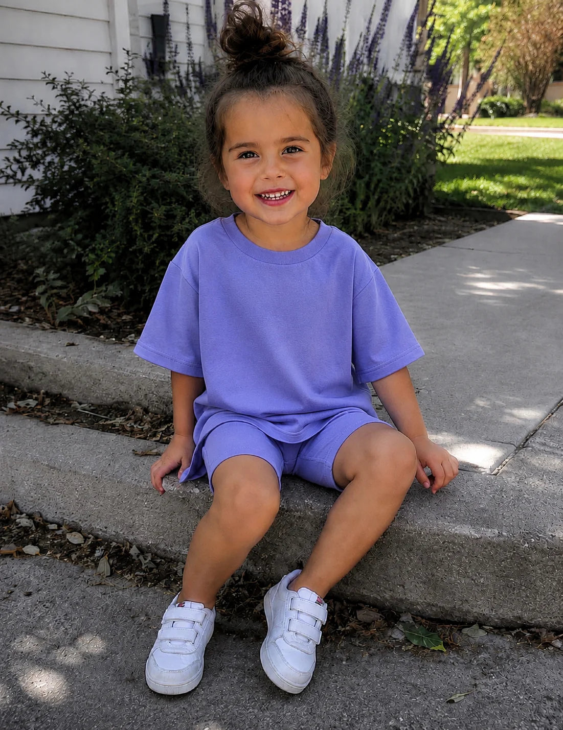 Pre Order - Oversized Tee - Petunia Purple