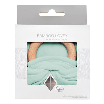 Kyte Baby - Lovey in Sage with Removable Wooden Teething Ring