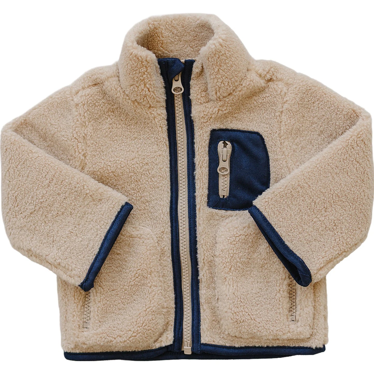 Pre Order - Mebie Baby - Sherpa Zip-Up Jacket