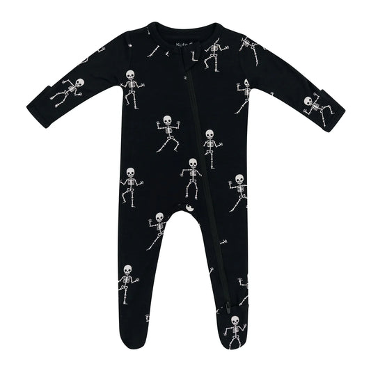 Kyte Baby - Zippered Footie in Skeleton