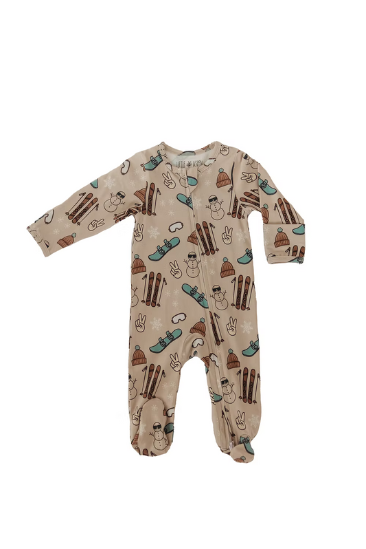 Little Aspen Baby - Ski Bum Footed Sleeper