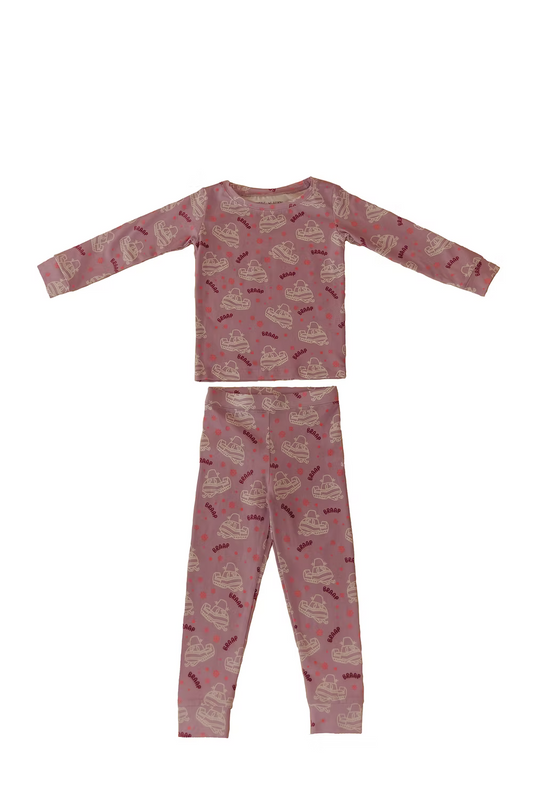 Little Aspen Baby Co - Lilac Snowmobile 2 Piece Set
