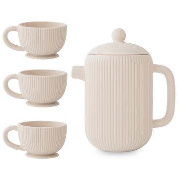 Mushie - Silicone Tea Play Set - Shifting Sand