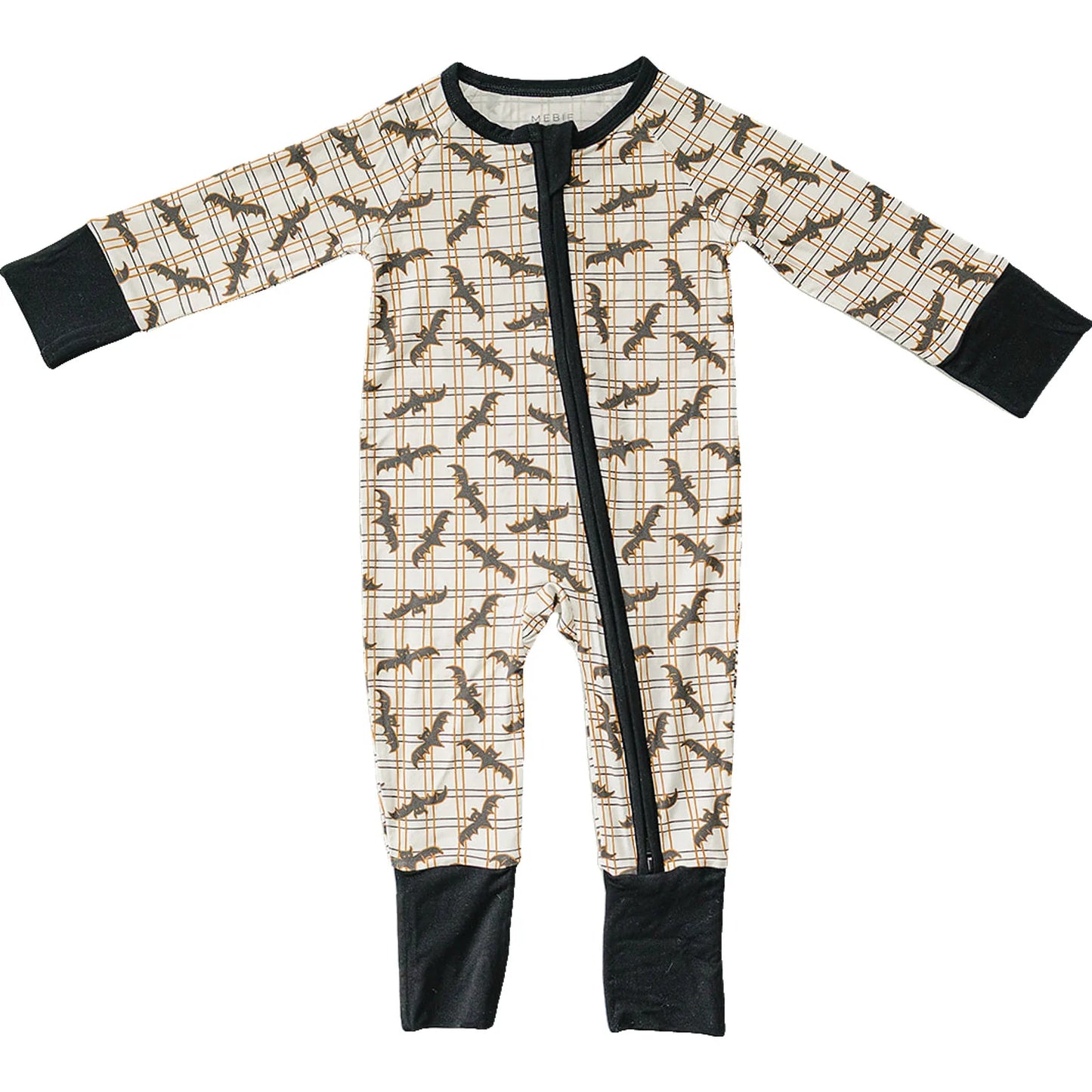 Pre Order - Mebie Baby - Vintage Bats Bamboo Zipper