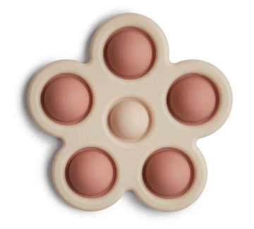 Mushie - Flower Press Toy (Rose/Blush/Shifting Sand)