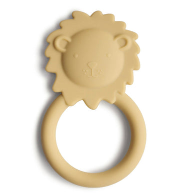 Mushie - Lion Teether (Soft Yellow)