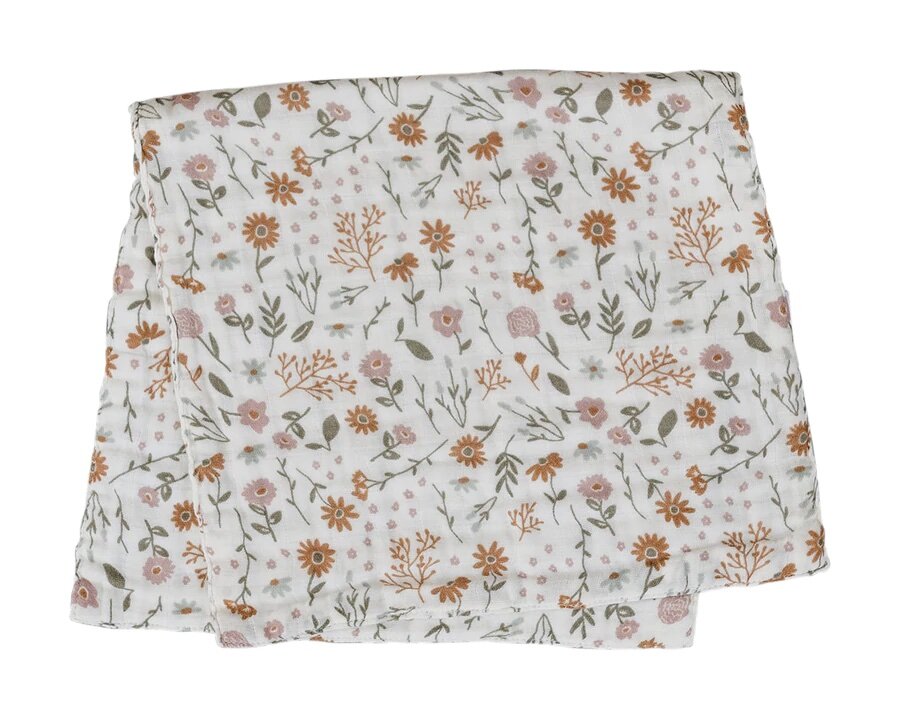Mebie Baby - Meadow Floral Burp Cloth
