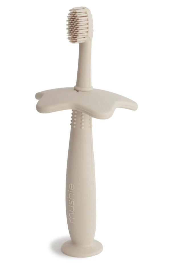 Mushie - Star Training Toothbrush - Shifting Sand
