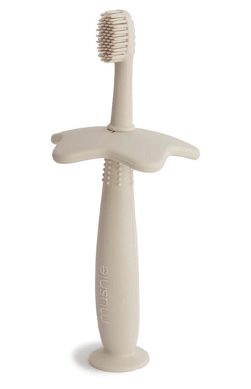 Mushie - Star Training Toothbrush - Shifting Sand