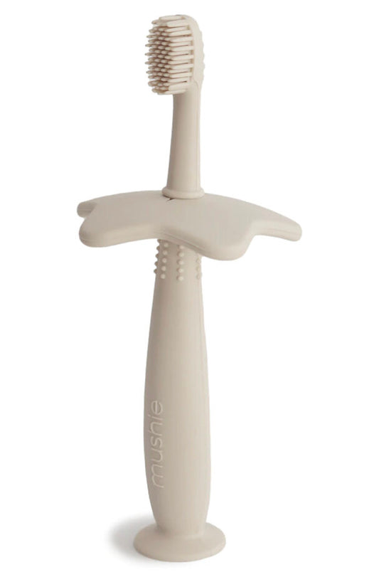 Mushie - Star Training Toothbrush - Shifting Sand