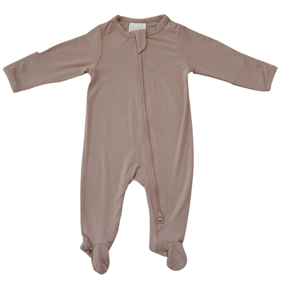 Mebie Baby - Dusty Rose Bamboo Zipper Sleeper