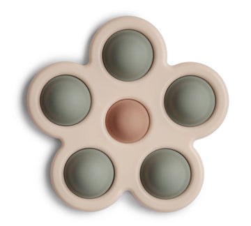Mushie - Flower Press Toy (Dried Thyme/Natural/Shifting Sand)