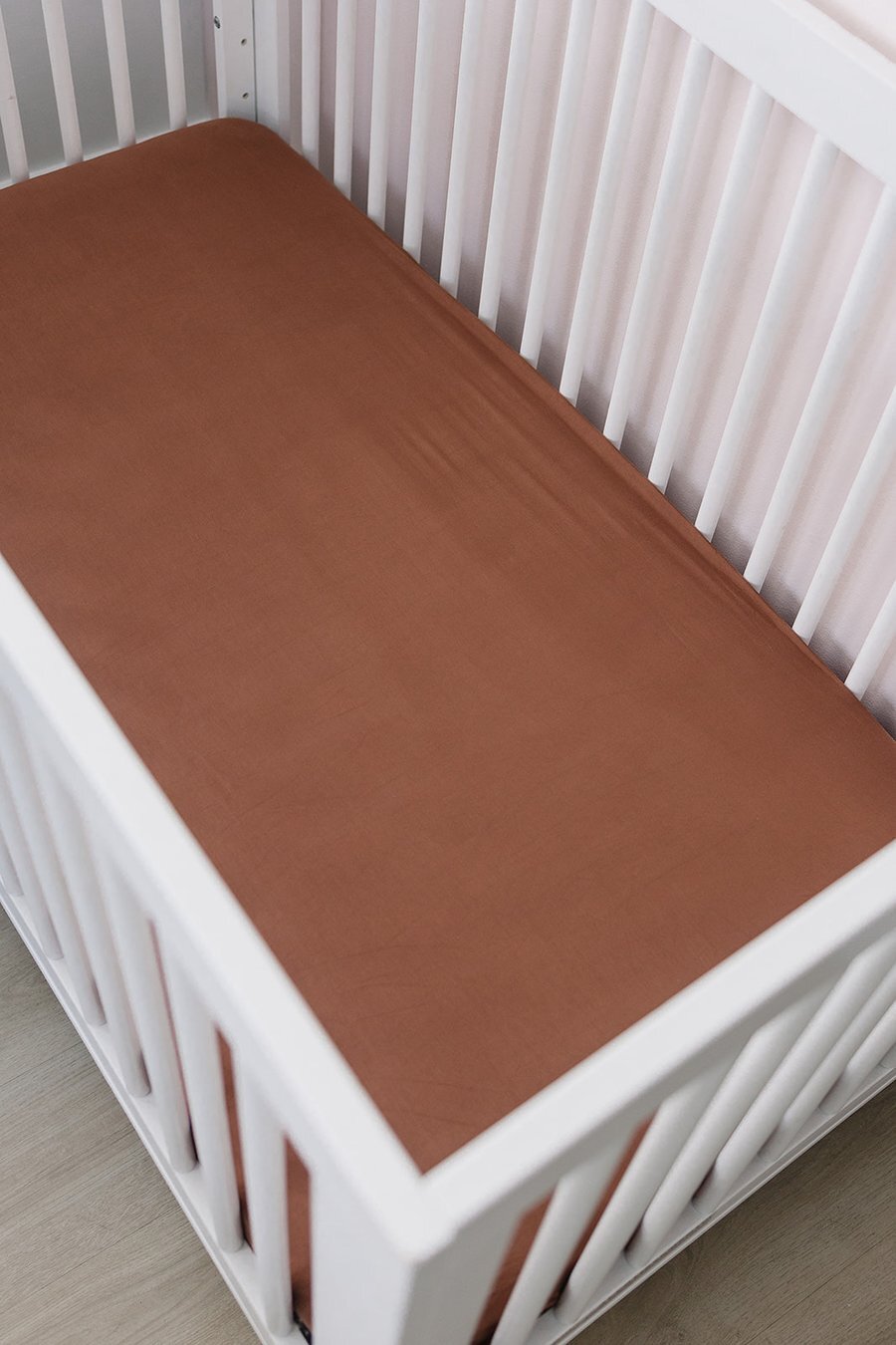 Mebie Baby -  Rust Bamboo Stretch Crib Sheet