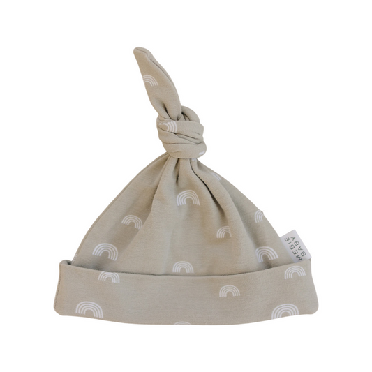 Mebie Baby - Sand Rainbow Newborn Knot Hat