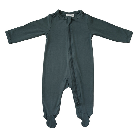 Mebie Baby - Charcoal Bamboo Zipper Sleeper