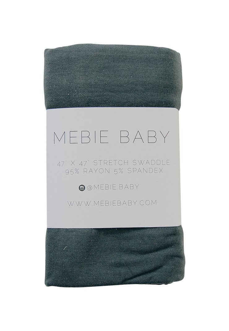 Mebie Baby - Charcoal Bamboo Stretch Swaddle