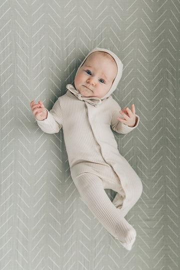 Mebie Baby - Desert Sage Crib Sheet
