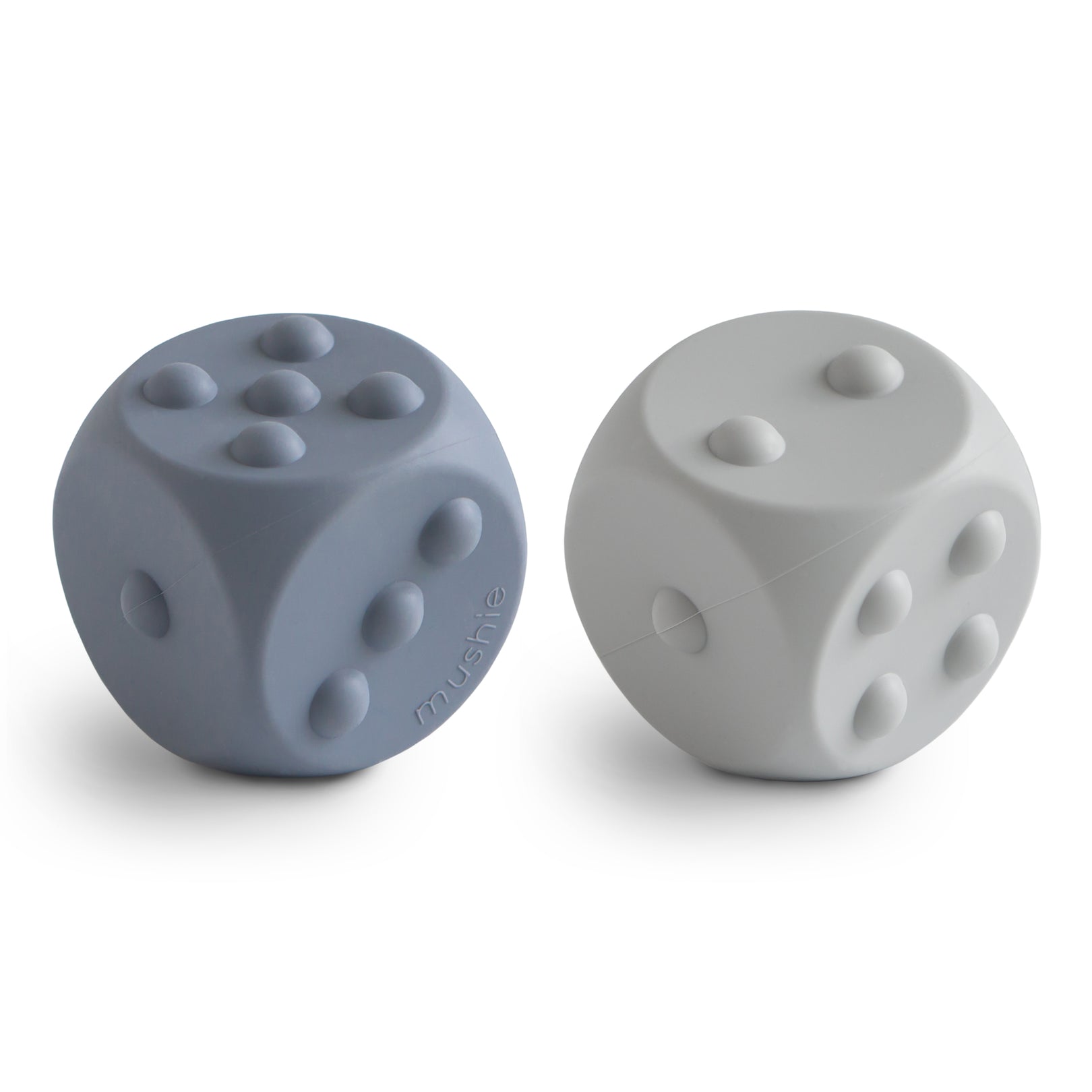 Mushie - Dice Press Toy 2-Pack - Tradewinds/Stone