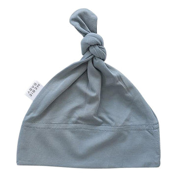 Mebie Baby - Dusty Blue Newborn Knot Hat