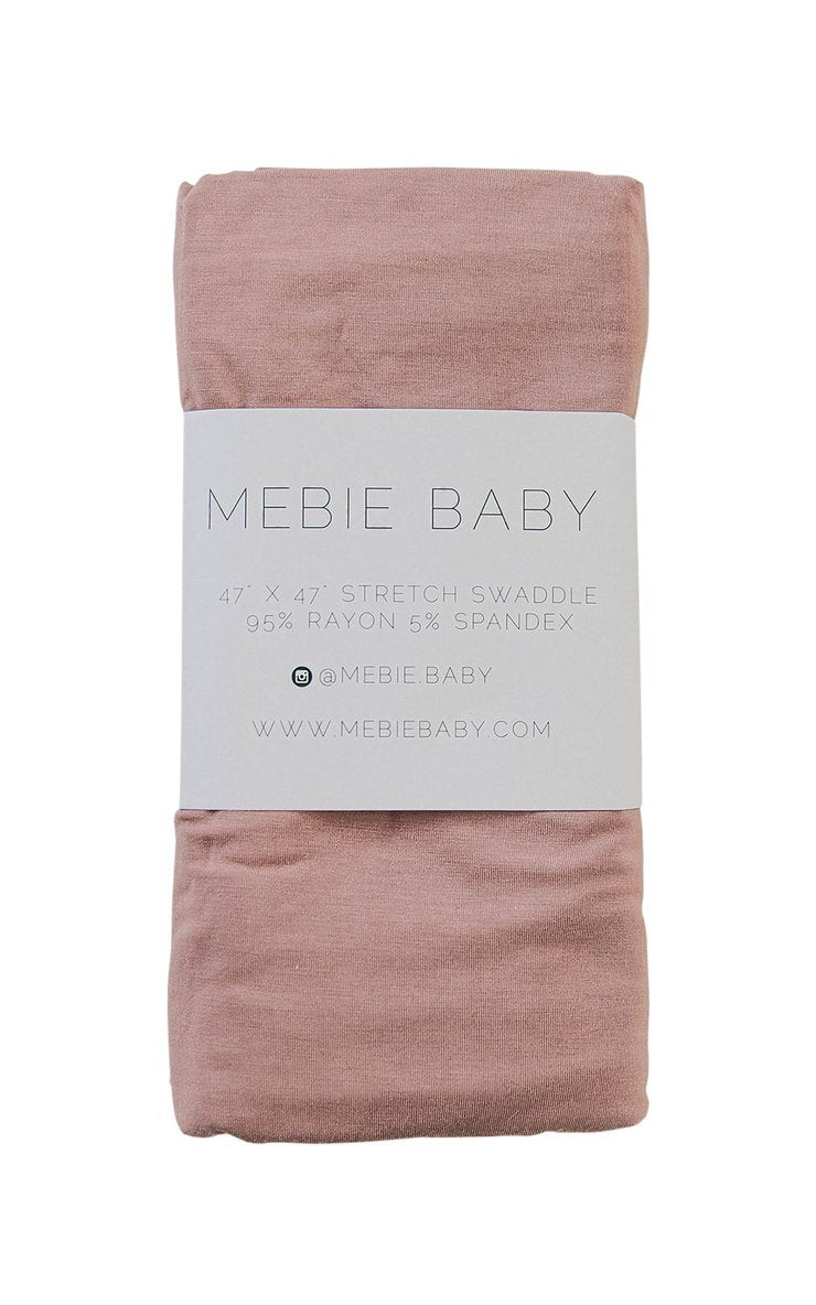 Mebie Baby - Dusty Rose Stretch Swaddle