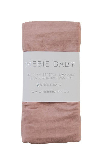 Mebie Baby - Dusty Rose Stretch Swaddle
