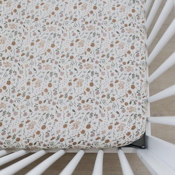 Mebie Baby - Meadow Floral Crib Sheet
