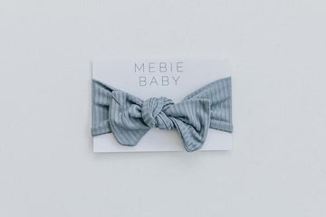 Mebie Baby - Ribbed Grey Head Wrap