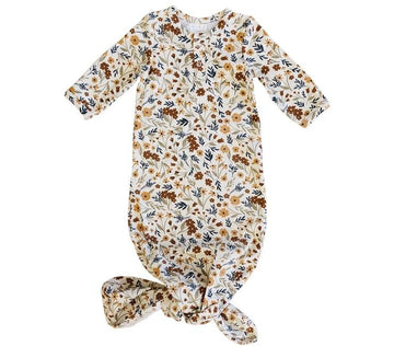 Mebie Baby - Harvest Floral Knot Gown