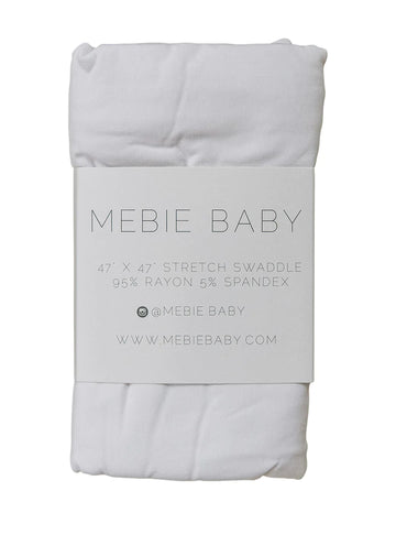 Mebie Baby - Stretch Swaddle - White