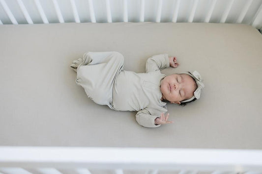 Mebie Baby - Oatmeal Bamboo Knot Gown